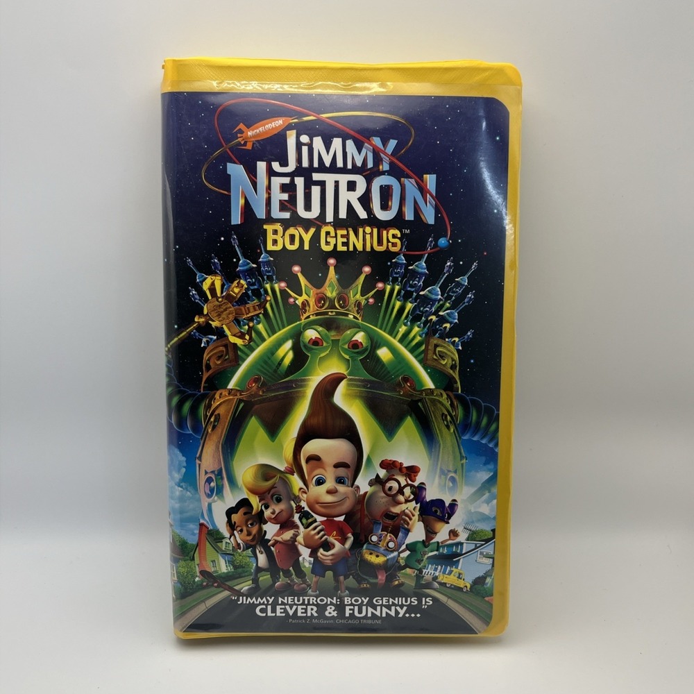 Jimmy Neutron: Boy Genius Movie VHS‎ Clamshell Nickelodeon Tested